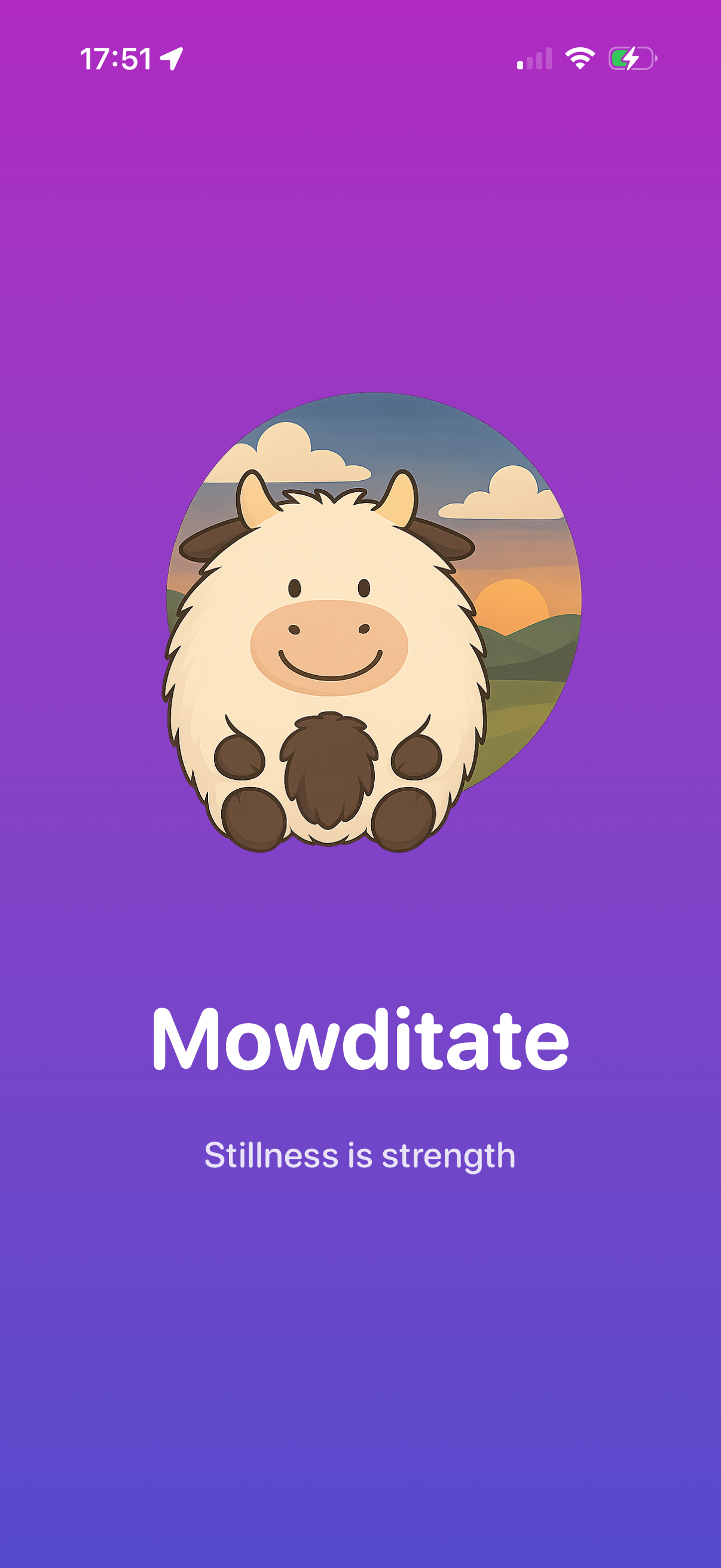 Mowditate Splash